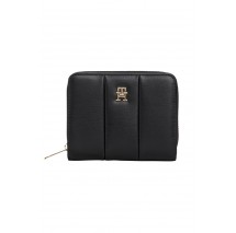 TOMMY HILFIGER  ICON MED ZA QUILTED ΠΟΡΤΟΦΟΛΙ ΓΥΝΑΙΚΕΙΟ BLACK