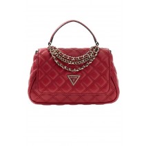 GUESS GIULLY II TOP HANDLE FLAP ΤΣΑΝΤΑ ΓΥΝΑΙΚΕΙΑ DARK RED