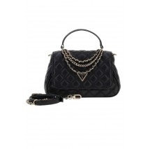 GUESS GIULLY II TOP HANDLE FLAP ΤΣΑΝΤΑ ΓΥΝΑΙΚΕΙΑ BLACK