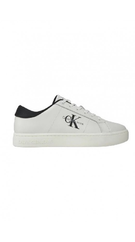 CALVIN KLEIN JEANS CLASSIC CUPSOLE LOW LACEUP LTH ΠΑΠΟΥΤΣΙ ΑΝΔΡΙΚΟ WHITE