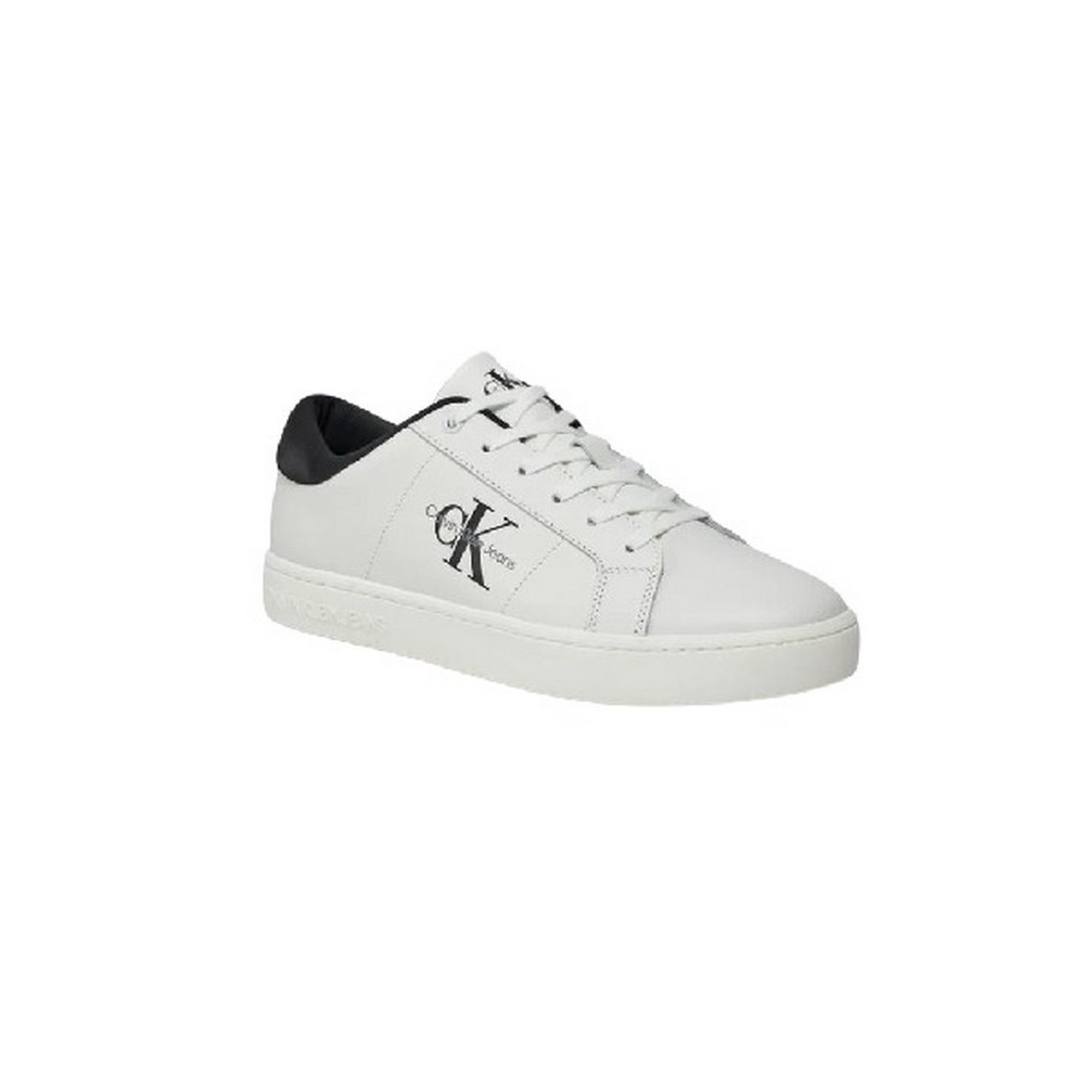 CALVIN KLEIN JEANS CLASSIC CUPSOLE LOW LACEUP LTH ΠΑΠΟΥΤΣΙ ΑΝΔΡΙΚΟ WHITE