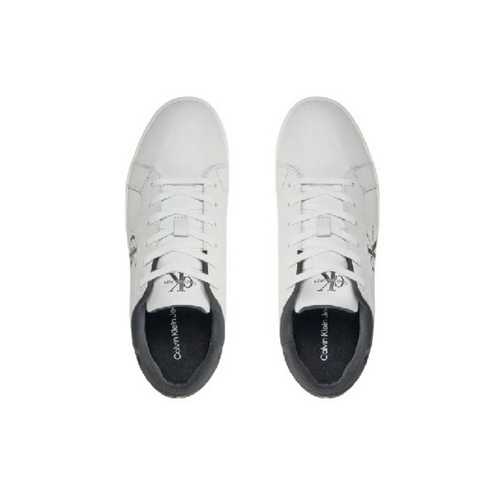 CALVIN KLEIN JEANS CLASSIC CUPSOLE LOW LACEUP LTH ΠΑΠΟΥΤΣΙ ΑΝΔΡΙΚΟ WHITE