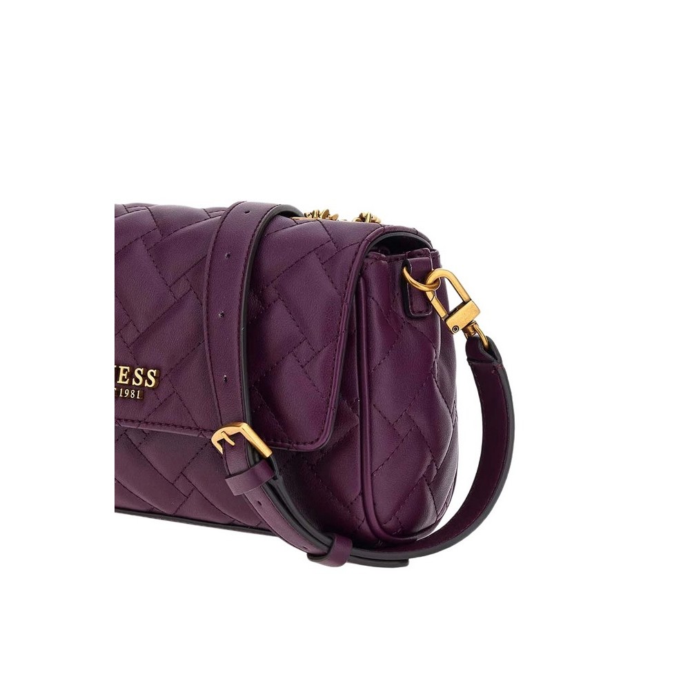 GUESS GRACELYNN FLAP CROSS ΤΣΑΝΤΑ ΓΥΝΑΙΚΕΙΑ PLUM
