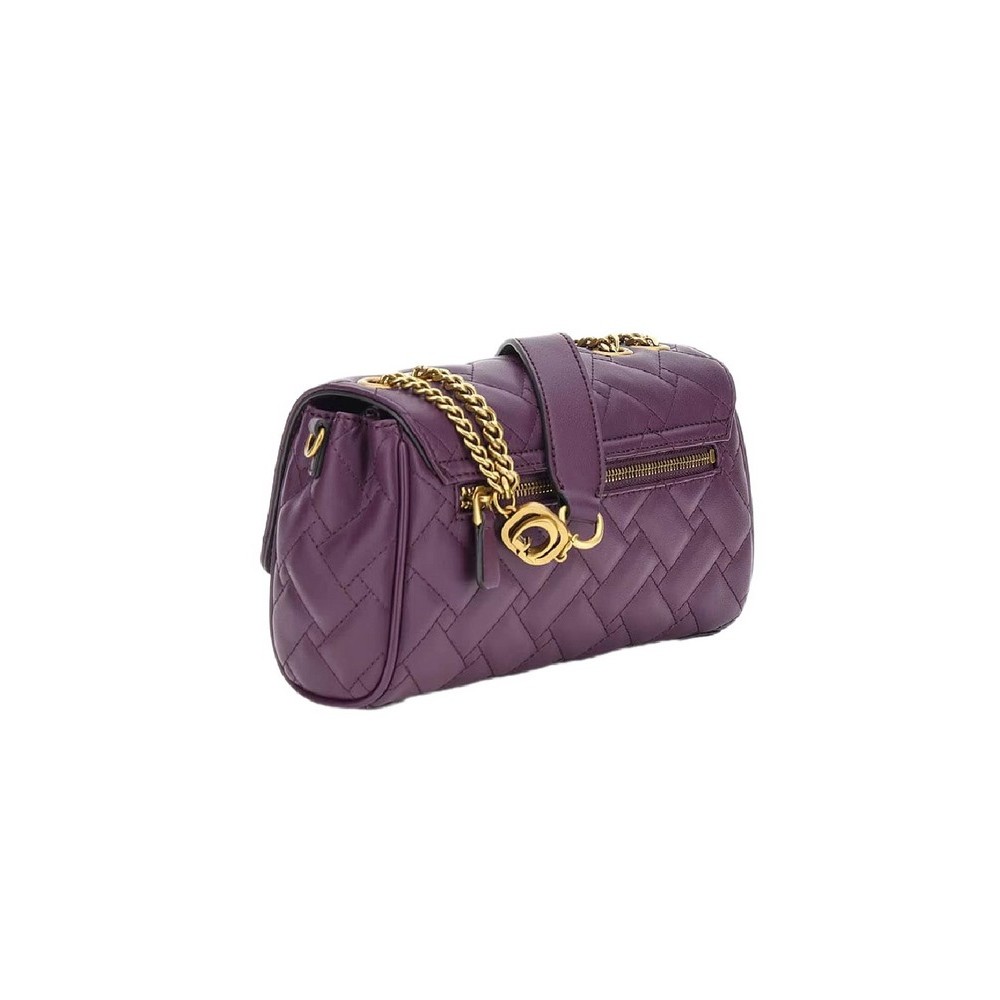 GUESS GRACELYNN FLAP CROSS ΤΣΑΝΤΑ ΓΥΝΑΙΚΕΙΑ PLUM