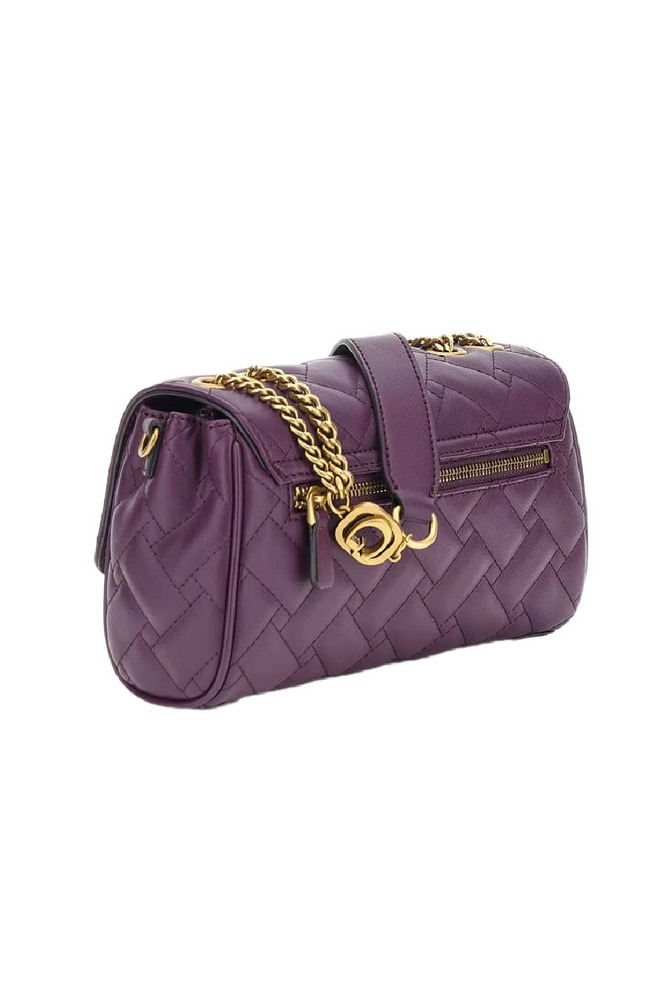 GUESS GRACELYNN FLAP CROSS ΤΣΑΝΤΑ ΓΥΝΑΙΚΕΙΑ PLUM