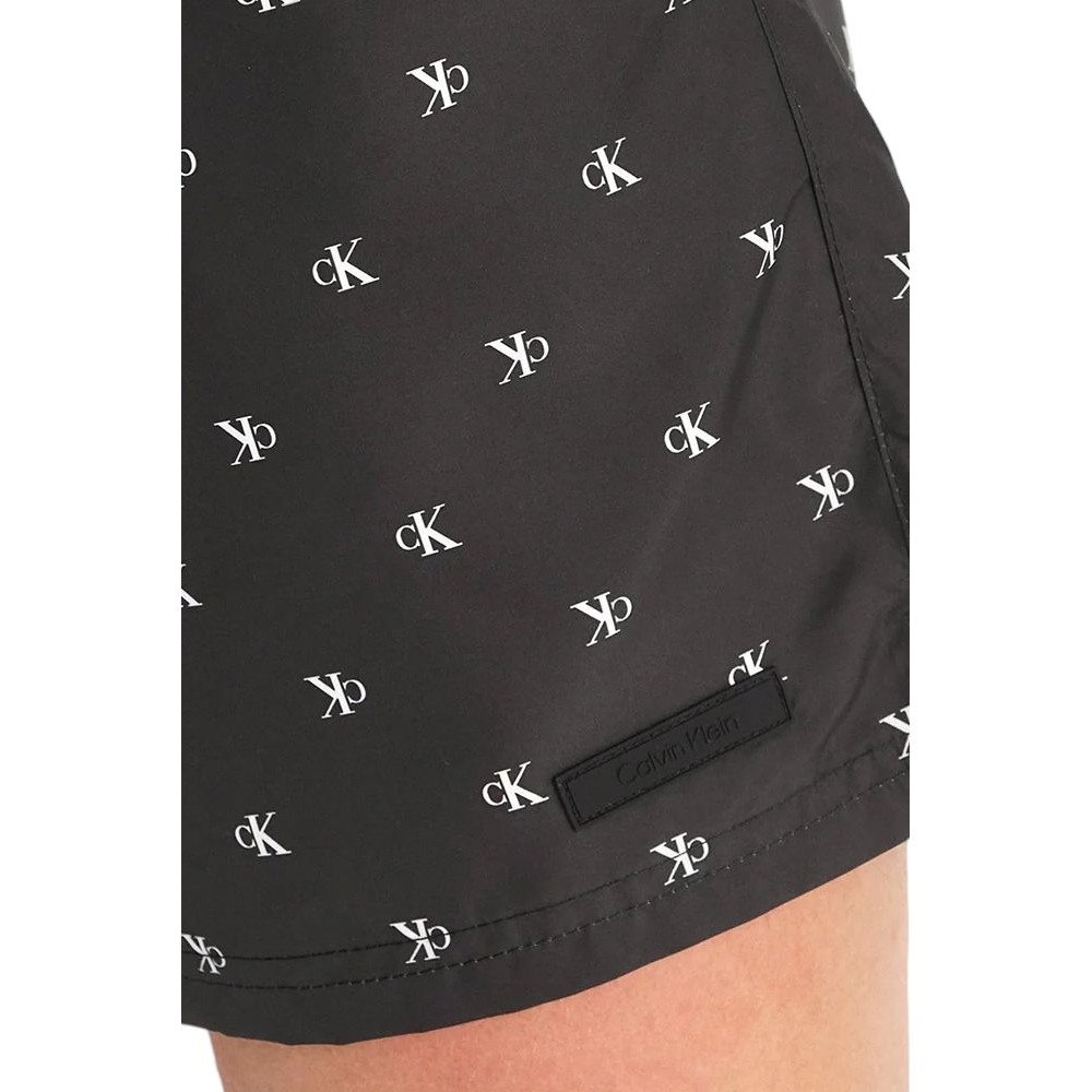 CALVIN KLEIN MEDIUM DRAWSTRING COVERED WAISTB ΜΑΓΙΟ ΑΝΔΡΙΚΟ CK BLACK