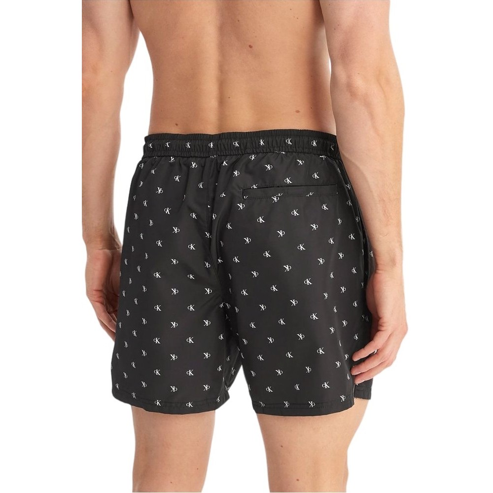 CALVIN KLEIN MEDIUM DRAWSTRING COVERED WAISTB ΜΑΓΙΟ ΑΝΔΡΙΚΟ CK BLACK