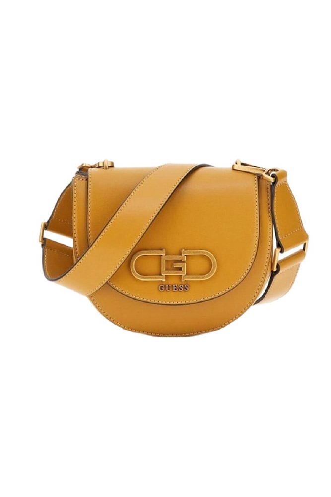 GUESS FLEET MINI SADDLE CR ΤΣΑΝΤΑ ΓΥΝΑΙΚΕΙΑ MUSTARD