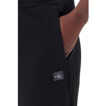 CALVIN KLEIN JEANS FRENCH TERRY BADGE LOGO PANT ΦΟΡΜΑ ΠΑΝΤΕΛΟΝΙ ΓΥΝΑΙΚΕΙΟ BLACK