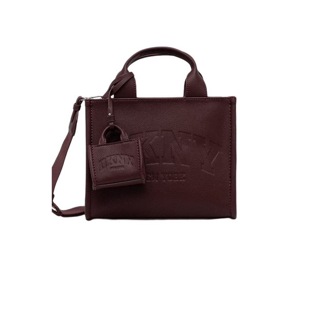 DKNY HADLEE TOTE HANDBAG R53AAC80 ΤΣΑΝΤΑ ΓΥΝΑΙΚΕΙΑ BORDEAUX