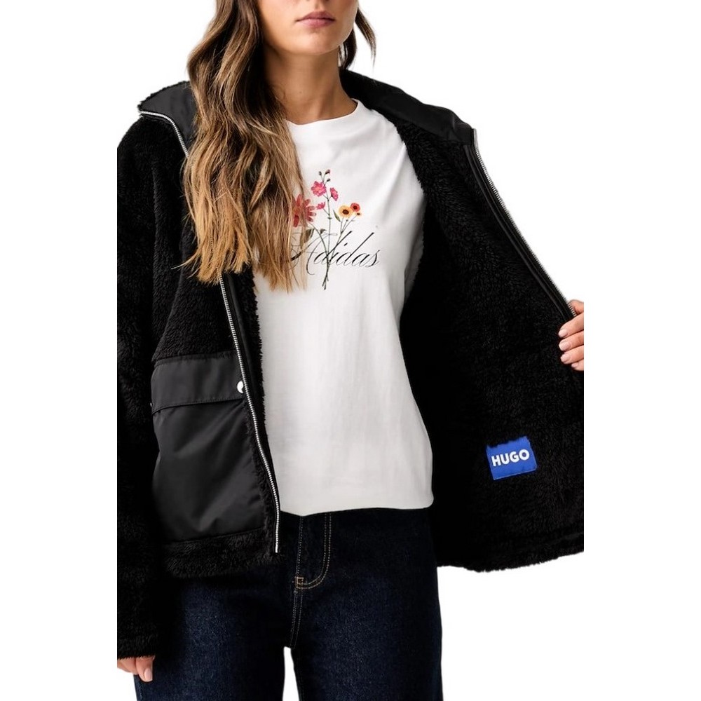 HUGO BOSS FAYLA CASUAL JACKET ΜΠΟΥΦΑΝ ΓΥΝΑΙΚΕΙΟ BLACK
