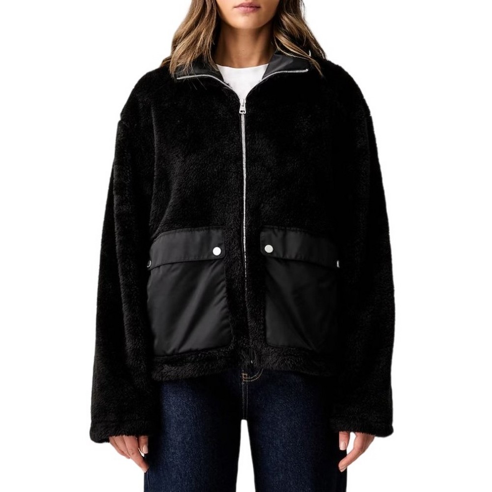 HUGO BOSS FAYLA CASUAL JACKET ΜΠΟΥΦΑΝ ΓΥΝΑΙΚΕΙΟ BLACK