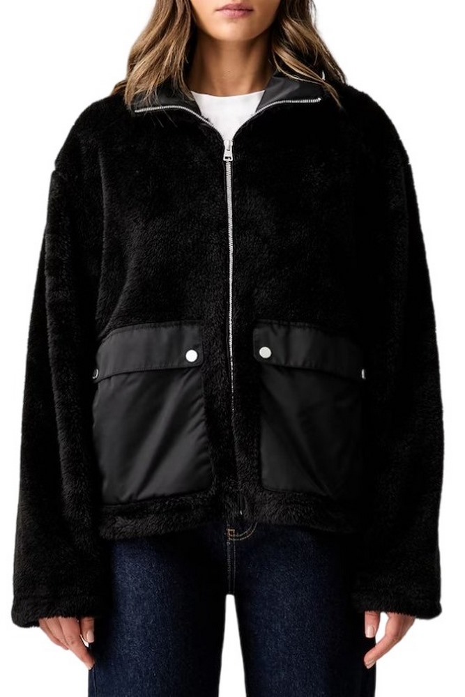 HUGO BOSS FAYLA CASUAL JACKET ΜΠΟΥΦΑΝ ΓΥΝΑΙΚΕΙΟ BLACK