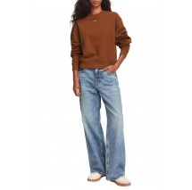 HUGO BOSS DELESSA B JERSEY SWEATSHIRT ΜΠΛΟΥΖΑ ΦΟΥΤΕΡ ΓΥΝΑΙΚΕΙΑ BROWN