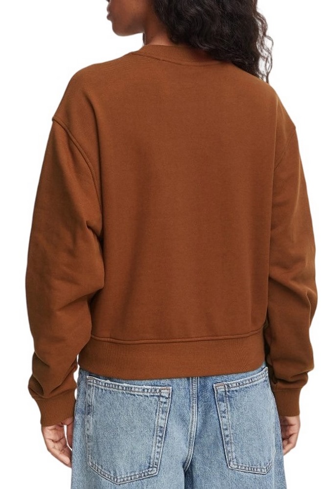 HUGO BOSS DELESSA B JERSEY SWEATSHIRT ΜΠΛΟΥΖΑ ΦΟΥΤΕΡ ΓΥΝΑΙΚΕΙΑ BROWN