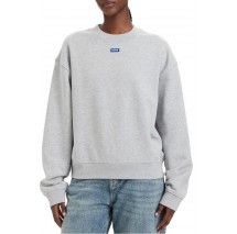 HUGO BOSS DELESSA B JERSEY SWEATSHIRT ΜΠΛΟΥΖΑ ΦΟΥΤΕΡ ΓΥΝΑΙΚΕΙΑ GREY