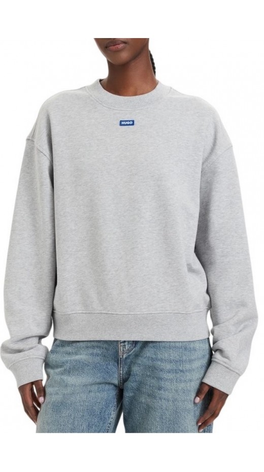 HUGO BOSS DELESSA B JERSEY SWEATSHIRT ΜΠΛΟΥΖΑ ΦΟΥΤΕΡ ΓΥΝΑΙΚΕΙΑ GREY