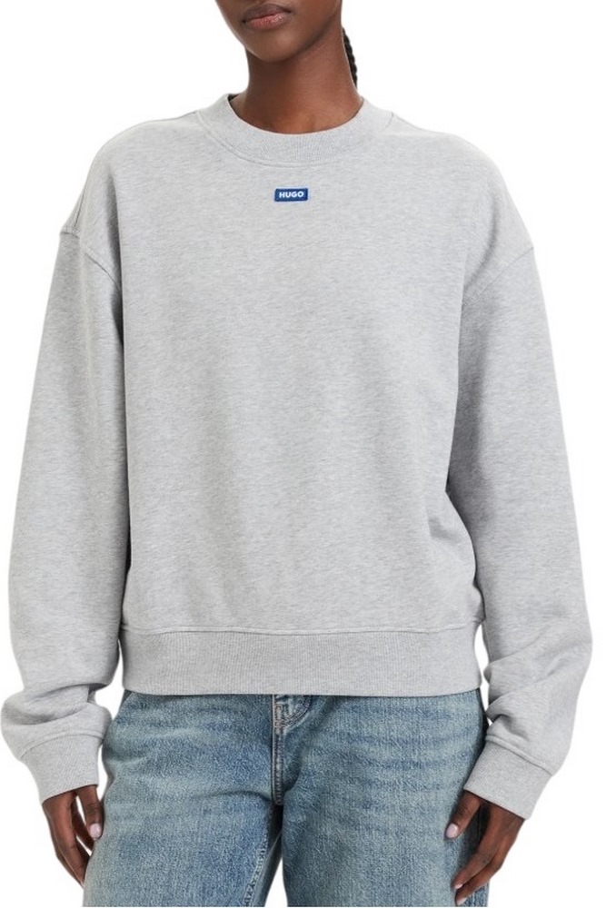 HUGO BOSS DELESSA B JERSEY SWEATSHIRT ΜΠΛΟΥΖΑ ΦΟΥΤΕΡ ΓΥΝΑΙΚΕΙΑ GREY