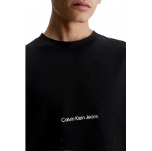 CALVIN KLEIN JEANS INSTITUTIONAL MODERN OTTOMAN TEE T-SHIRT ΑΝΔΡΙΚΟ BLACK