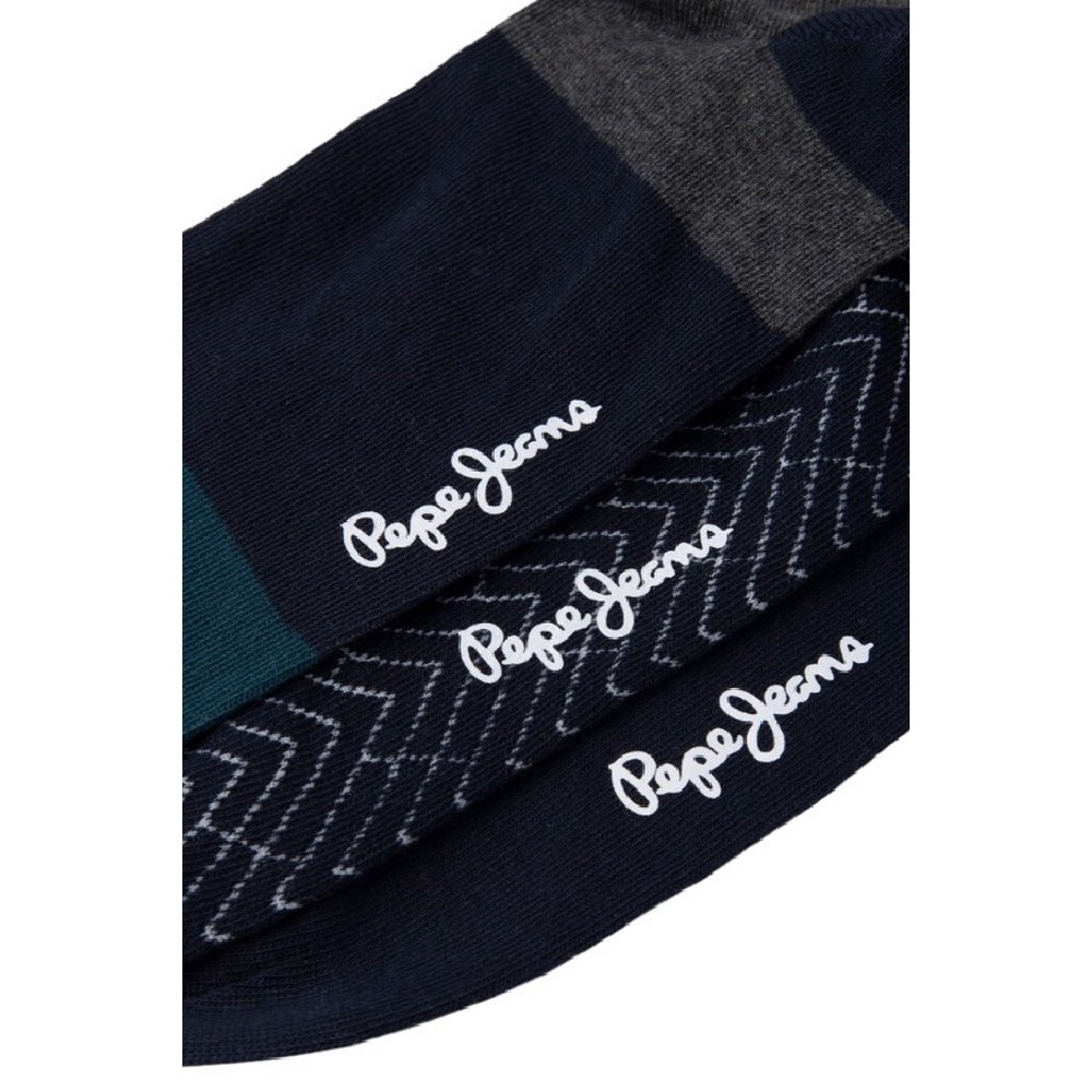 PEPE JEANS LONDON E1 DROP 2 COLORBLCK GEO CR 3P ΚΑΛΤΣΕΣ ΑΝΔΡΙΚΕΣ MULTI