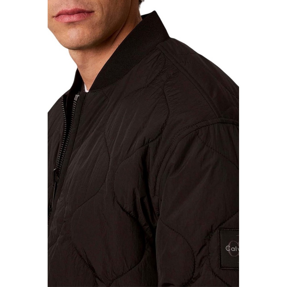 CALVIN KLEIN JEANS RLXD PADDED NYLON REVERSIBLE ΜΠΟΥΦΑΝ ΑΝΔΡΙΚΟ BLACK