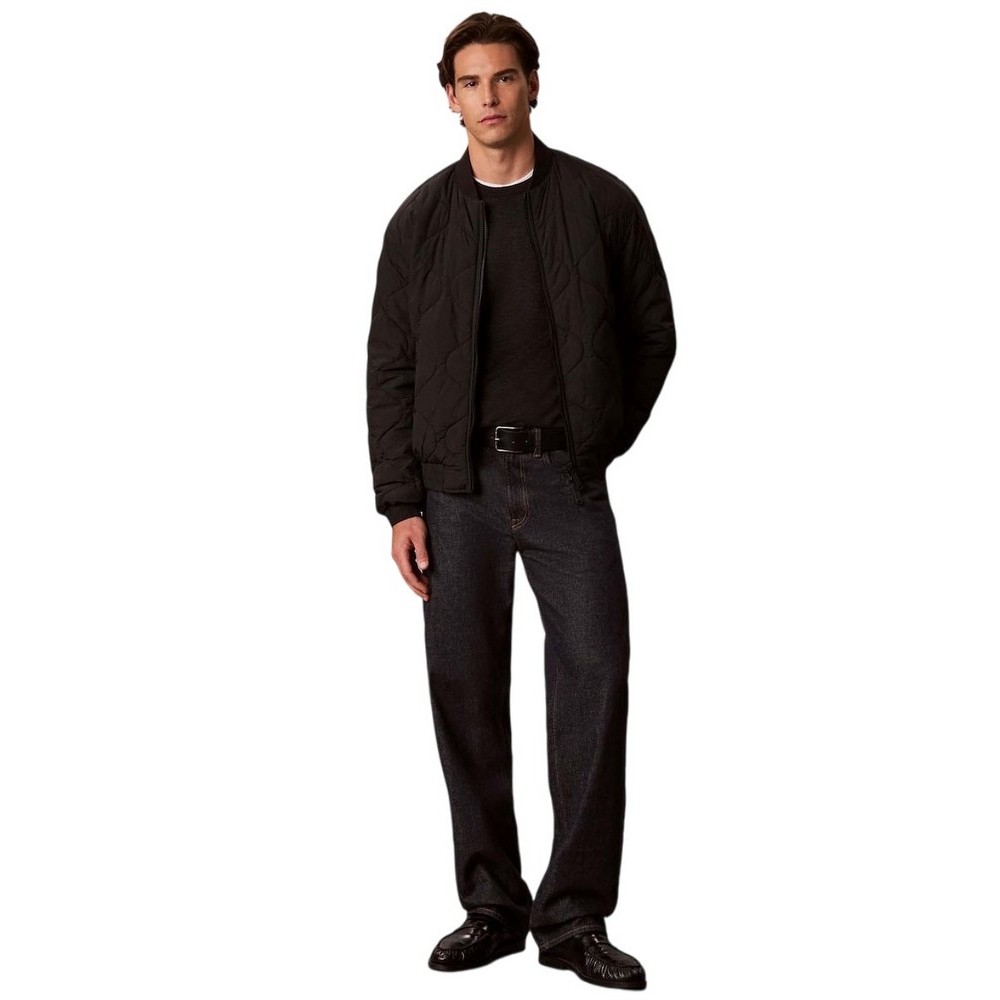 CALVIN KLEIN JEANS RLXD PADDED NYLON REVERSIBLE ΜΠΟΥΦΑΝ ΑΝΔΡΙΚΟ BLACK