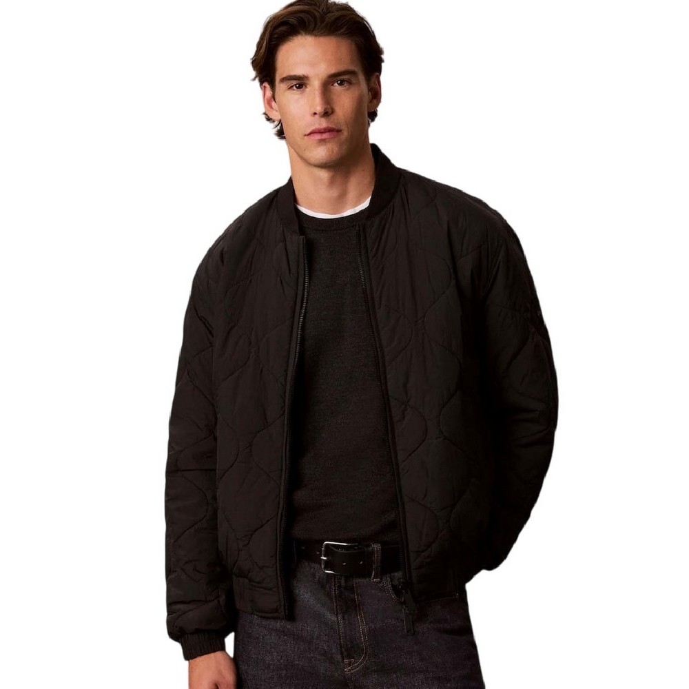 CALVIN KLEIN JEANS RLXD PADDED NYLON REVERSIBLE ΜΠΟΥΦΑΝ ΑΝΔΡΙΚΟ BLACK