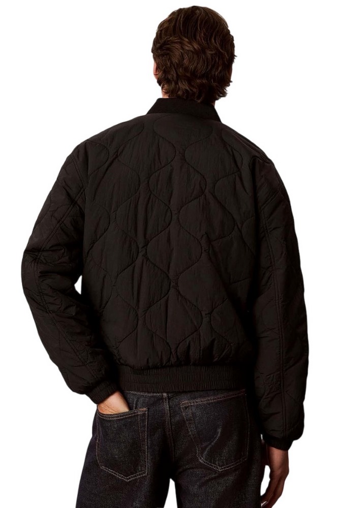 CALVIN KLEIN JEANS RLXD PADDED NYLON REVERSIBLE ΜΠΟΥΦΑΝ ΑΝΔΡΙΚΟ BLACK