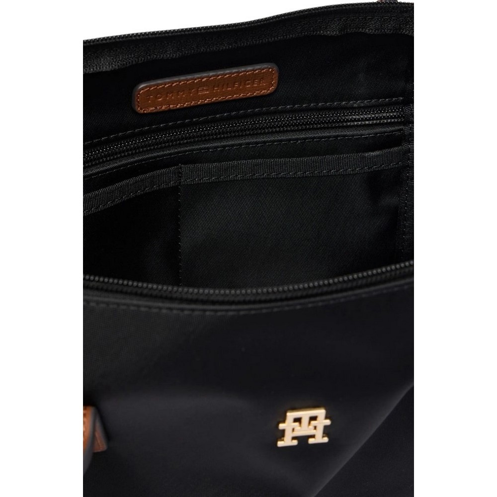 TOMMY HILFIGER POPETTE EAST WEST TOTE ΤΣΑΝΤΑ ΓΥΝΑΙΚΕΙΑ BLACK
