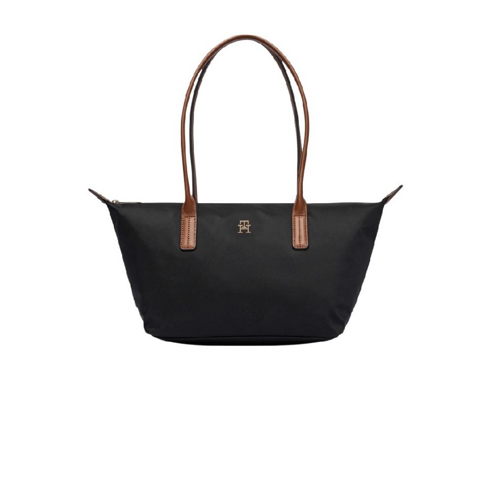 TOMMY HILFIGER POPETTE EAST WEST TOTE ΤΣΑΝΤΑ ΓΥΝΑΙΚΕΙΑ BLACK