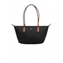 TOMMY HILFIGER POPETTE EAST WEST TOTE ΤΣΑΝΤΑ ΓΥΝΑΙΚΕΙΑ BLACK