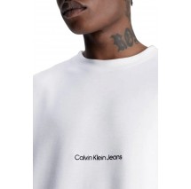 CALVIN KLEIN JEANS INSTITUTIONAL MODERN OTTOMAN TEE T-SHIRT ΑΝΔΡΙΚΟ WHITE