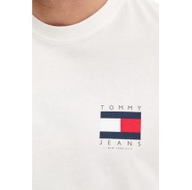 TOMMY JEANS REG FLAG GRAPH BCKPRNT T-SHIRT ΜΠΛΟΥΖΑ ΑΝΔΡΙΚΗ OFF WHITE