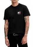 TOMMY JEANS REG FLAG GRAPH BCKPRNT T-SHIRT ΜΠΛΟΥΖΑ ΑΝΔΡΙΚΗ BLACK