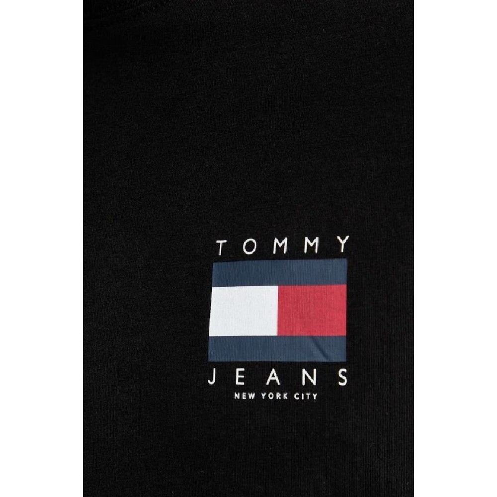 TOMMY JEANS REG FLAG GRAPH BCKPRNT T-SHIRT ΜΠΛΟΥΖΑ ΑΝΔΡΙΚΗ BLACK