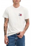 TOMMY JEANS REG FLAG GRAPH BCKPRNT T-SHIRT ΜΠΛΟΥΖΑ ΑΝΔΡΙΚΗ OFF WHITE