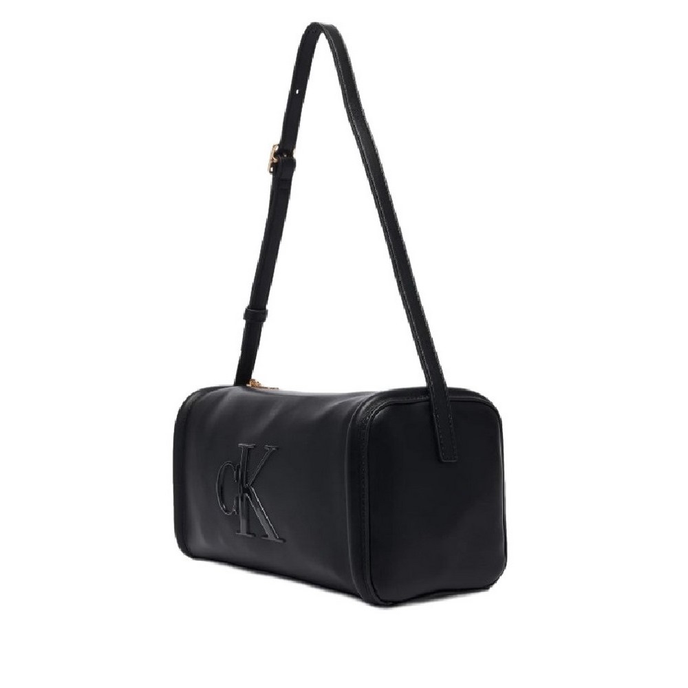 CALVIN KLEIN BOLD CK SLOUCHY SHOULDER BAG ΤΣΑΝΤΑ ΓΥΝΑΙΚΕΙΑ BLACK