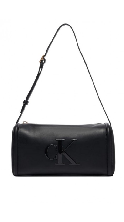 CALVIN KLEIN BOLD CK SLOUCHY SHOULDER BAG ΤΣΑΝΤΑ ΓΥΝΑΙΚΕΙΑ BLACK