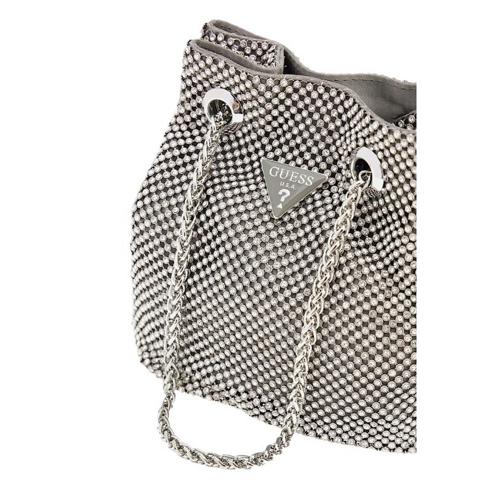 GUESS ZALINA POUCH ΤΣΑΝΤΑ ΓΥΝΑΙΚΕΙΑ SILVER