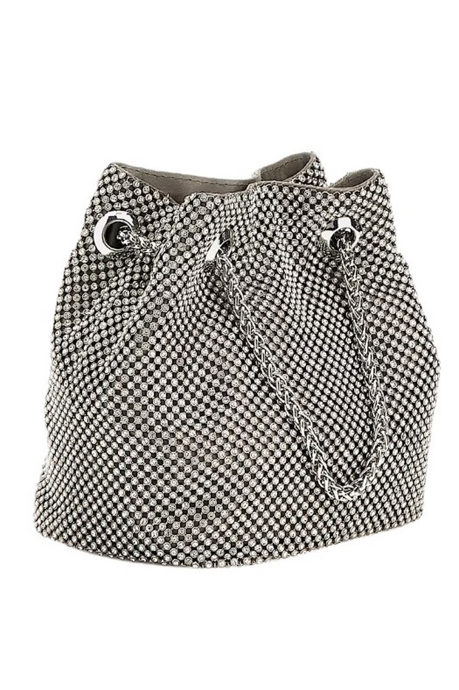 GUESS ZALINA POUCH ΤΣΑΝΤΑ ΓΥΝΑΙΚΕΙΑ SILVER