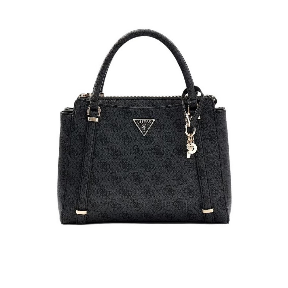 GUESS ECO ERICA 2 COMP SATCHEL ΤΣΑΝΤΑ ΓΥΝΑΙΚΕΙΑ GREY