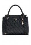 GUESS ECO ERICA 2 COMP SATCHEL ΤΣΑΝΤΑ ΓΥΝΑΙΚΕΙΑ GREY