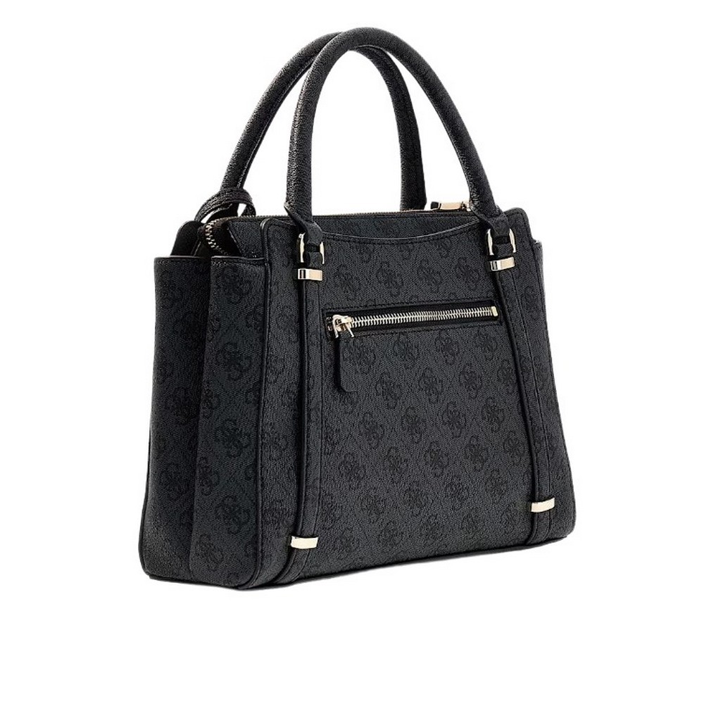 GUESS ECO ERICA 2 COMP SATCHEL ΤΣΑΝΤΑ ΓΥΝΑΙΚΕΙΑ GREY