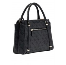 GUESS ECO ERICA 2 COMP SATCHEL ΤΣΑΝΤΑ ΓΥΝΑΙΚΕΙΑ GREY