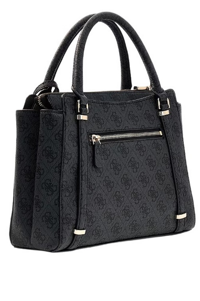 GUESS ECO ERICA 2 COMP SATCHEL ΤΣΑΝΤΑ ΓΥΝΑΙΚΕΙΑ GREY
