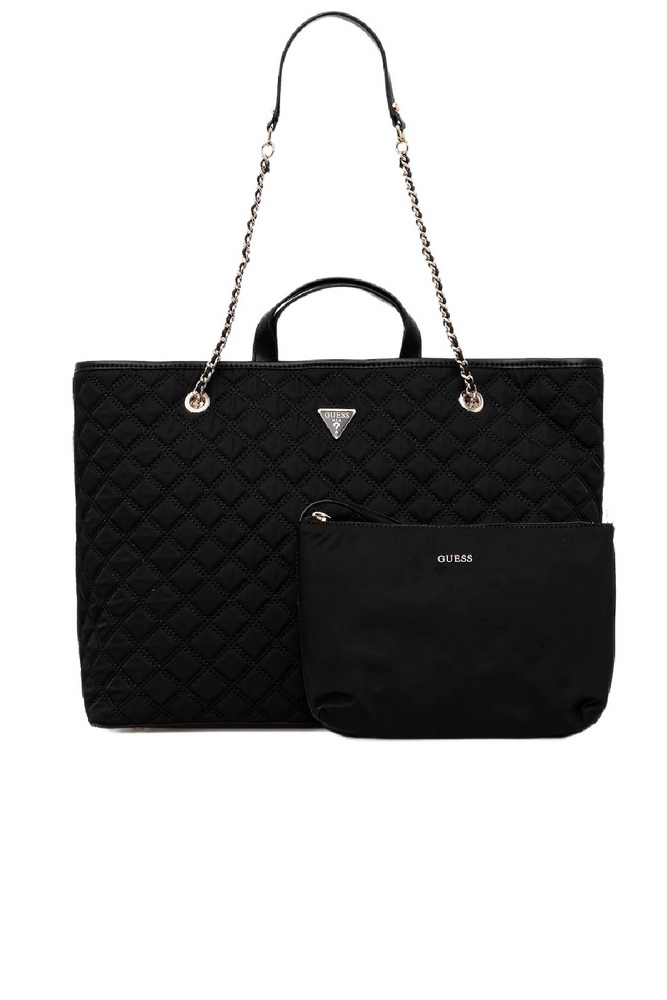 GUESS GIULLY II LARGE 2 IN 1 TOTE ΤΣΑΝΤΑ ΓΥΝΑΙΚΕΙΑ BLACK