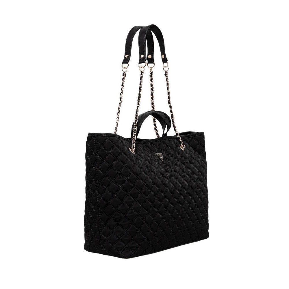 GUESS GIULLY II LARGE 2 IN 1 TOTE ΤΣΑΝΤΑ ΓΥΝΑΙΚΕΙΑ BLACK