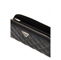 GUESS GIULLY II SLG LARGE ZIP AROUND ΠΟΡΤΟΦΟΛΙ ΓΥΝΑΙΚΕΙΟ BLACK