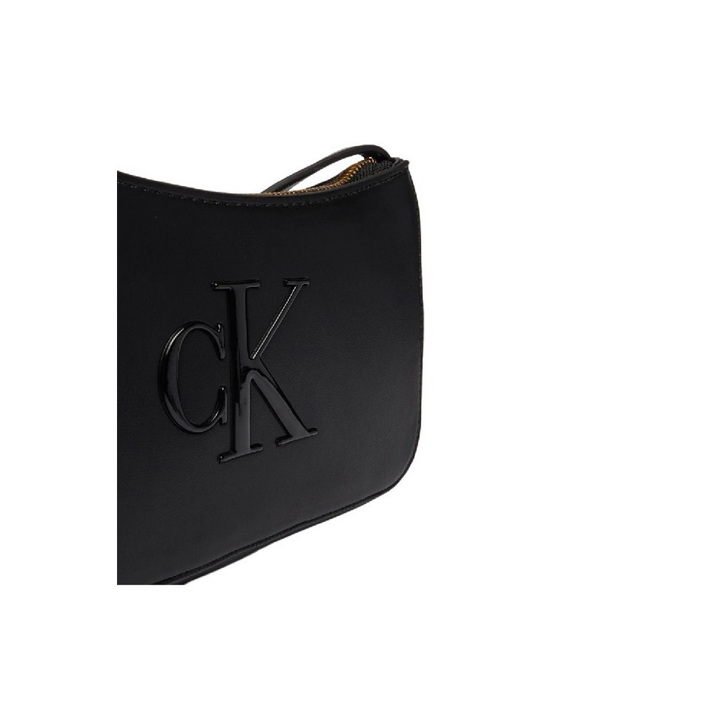 CALVIN KLEIN BOLD CK MINI BAG ΤΣΑΝΤΑ ΓΥΝΑΙΚΕΙΑ BLACK