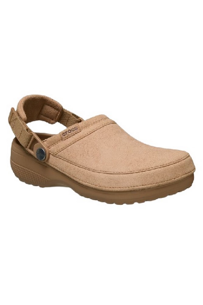 CROCS CLASSIC CRAFTED VEGAN SUEDE CLOG ΠΕΔΙΛΟ UNISEX LATTE